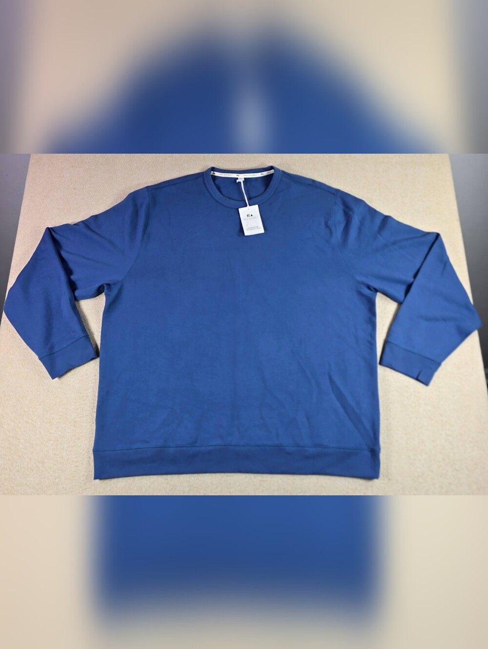Free Assembly Mens XXXL Blue Crewneck Sweatshirt NWT Soft Fleece Pullover